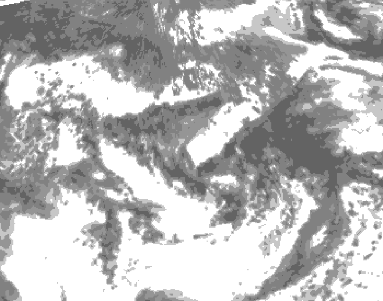 GDPS total cloud 138 hour forecast chart for Canada based on 2025/06/06 0000Z data