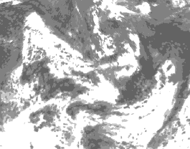 GDPS total cloud 156 hour forecast chart for Canada based on 2025/06/06 1200Z data