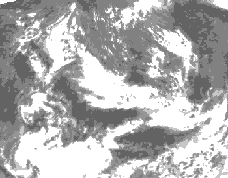 GDPS total cloud 198 hour forecast chart for Canada based on 2025/06/06 1200Z data