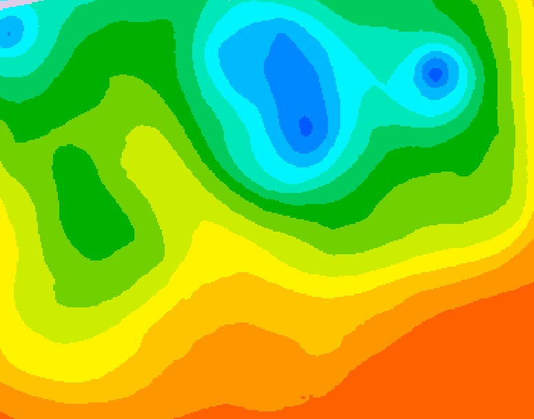 GDPS 500 millibar geopotential height 180 hour forecast chart for Canada based on 2025/06/07 0000Z data
