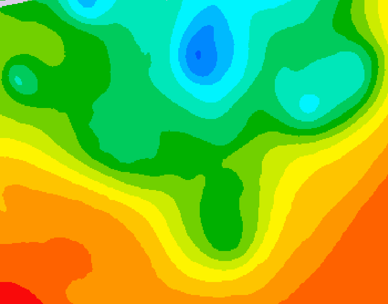 GDPS 500 millibar geopotential height 060 hour forecast chart for Canada based on 2025/06/07 1200Z data