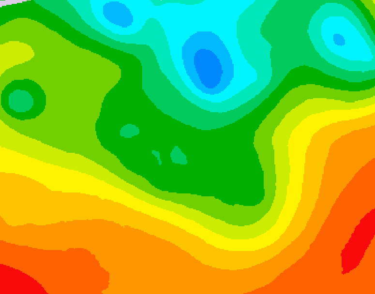 GDPS 500 millibar geopotential height 084 hour forecast chart for Canada based on 2025/06/07 1200Z data