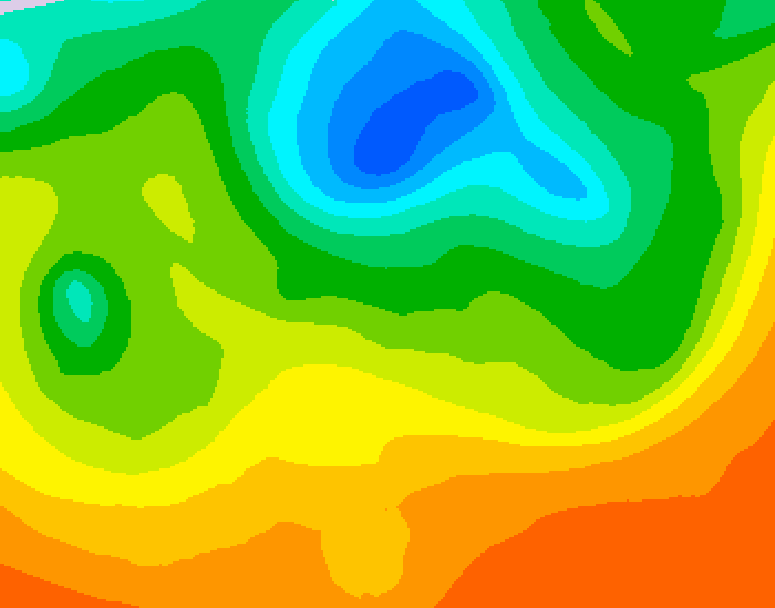 GDPS 500 millibar geopotential height 144 hour forecast chart for Canada based on 2025/06/07 1200Z data