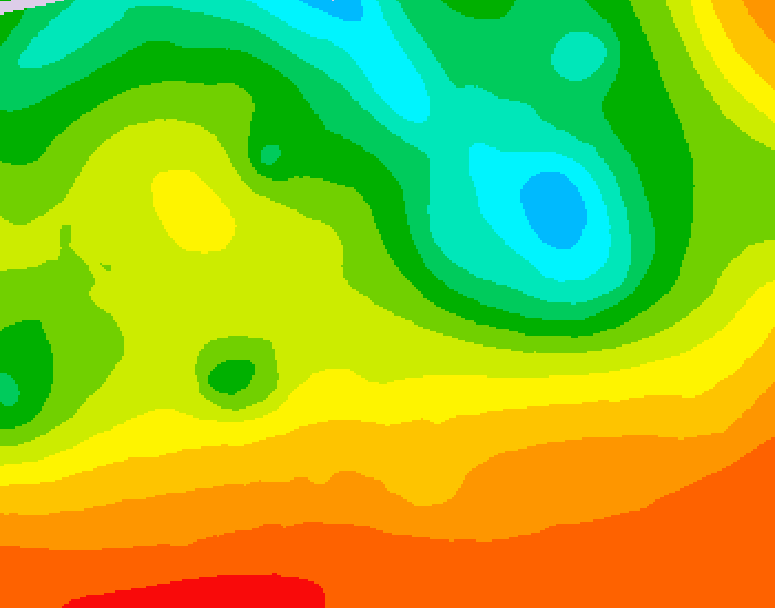 GDPS 500 millibar geopotential height 222 hour forecast chart for Canada based on 2025/06/07 1200Z data