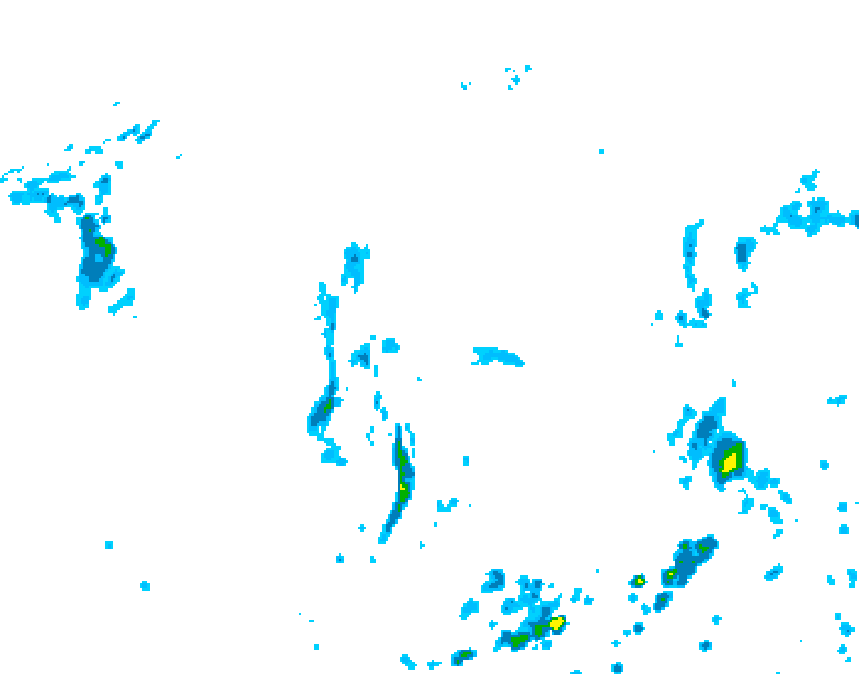 GDPS precipitation 024 hour forecast chart for Canada based on 2025/06/07 0000Z data