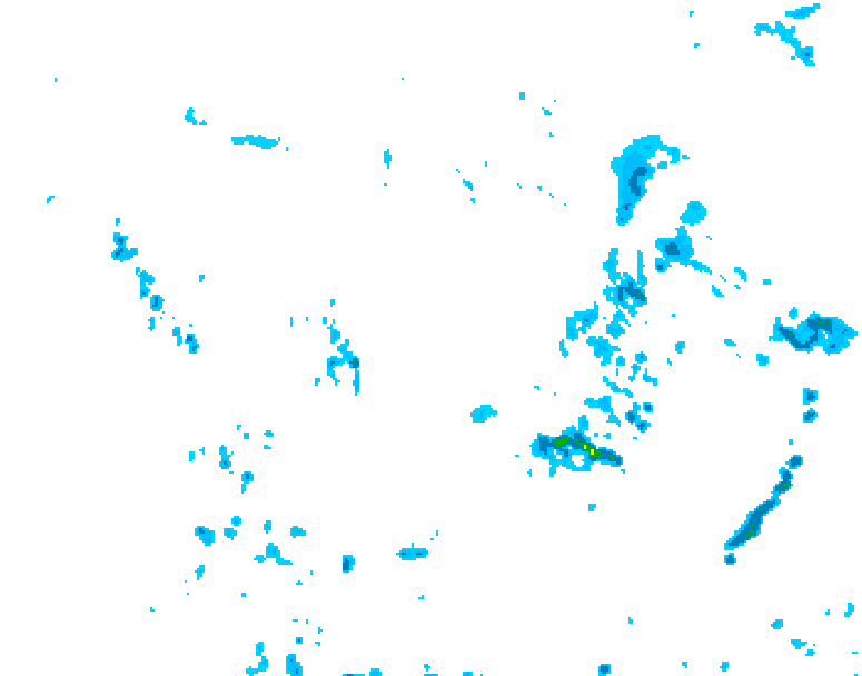 GDPS precipitation 108 hour forecast chart for Canada based on 2025/06/07 1200Z data