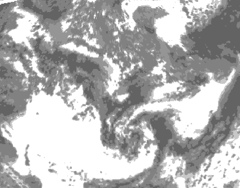 GDPS total cloud 066 hour forecast chart for Canada based on 2025/06/07 0000Z data
