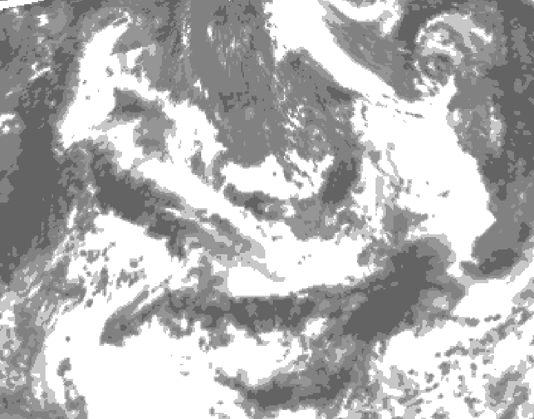 GDPS total cloud 186 hour forecast chart for Canada based on 2025/06/07 0000Z data