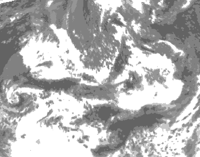 GDPS total cloud 174 hour forecast chart for Canada based on 2025/06/07 1200Z data