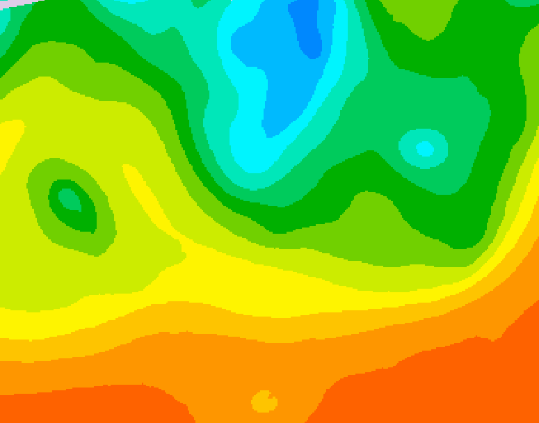 GDPS 500 millibar geopotential height 144 hour forecast chart for Canada based on 2025/06/08 0000Z data