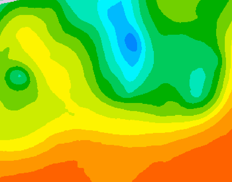 GDPS 500 millibar geopotential height 144 hour forecast chart for Canada based on 2025/06/08 1200Z data