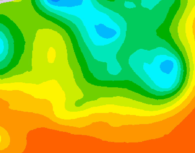 GDPS 500 millibar geopotential height 222 hour forecast chart for Canada based on 2025/06/08 1200Z data