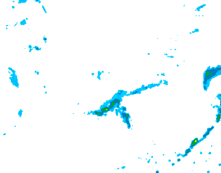 GDPS precipitation 234 hour forecast chart for Canada based on 2025/06/08 0000Z data