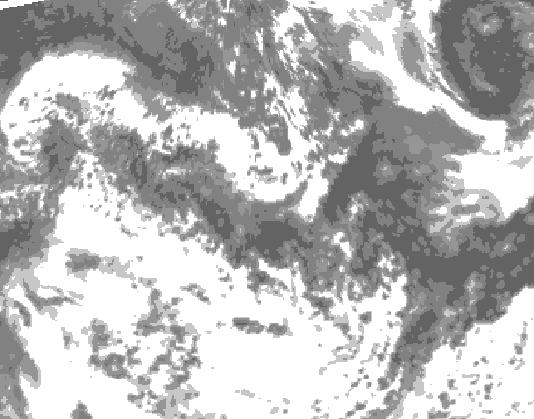 GDPS total cloud 060 hour forecast chart for Canada based on 2025/06/08 1200Z data