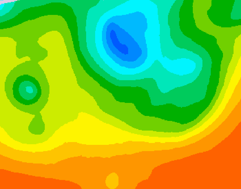 GDPS 500 millibar geopotential height 084 hour forecast chart for Canada based on 2025/06/09 1200Z data