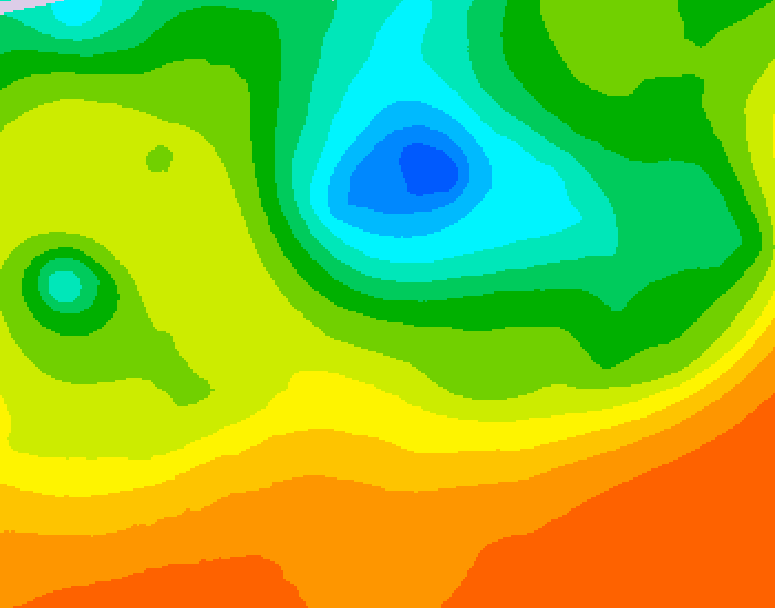 GDPS 500 millibar geopotential height 108 hour forecast chart for Canada based on 2025/06/09 1200Z data