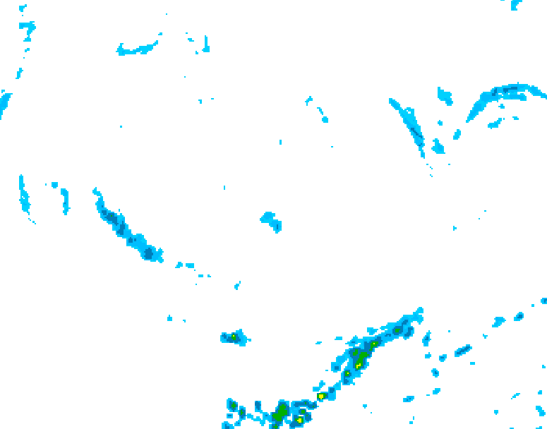 GDPS precipitation 132 hour forecast chart for Canada based on 2025/06/09 0000Z data