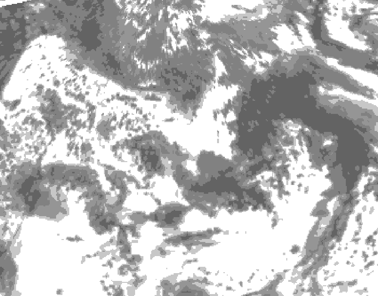 GDPS total cloud 072 hour forecast chart for Canada based on 2025/06/09 0000Z data