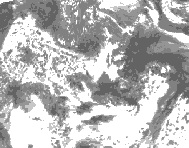 GDPS total cloud 060 hour forecast chart for Canada based on 2025/06/09 1200Z data