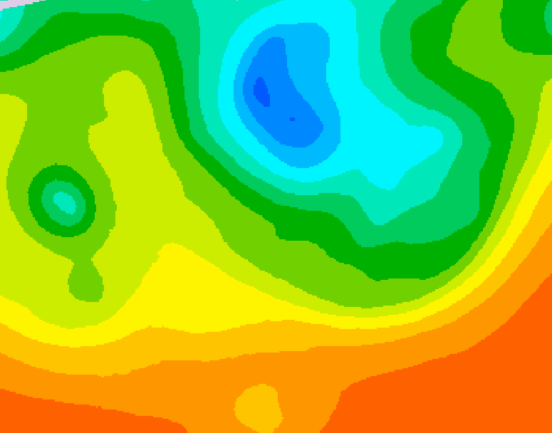 GDPS 500 millibar geopotential height 072 hour forecast chart for Canada based on 2025/06/10 0000Z data
