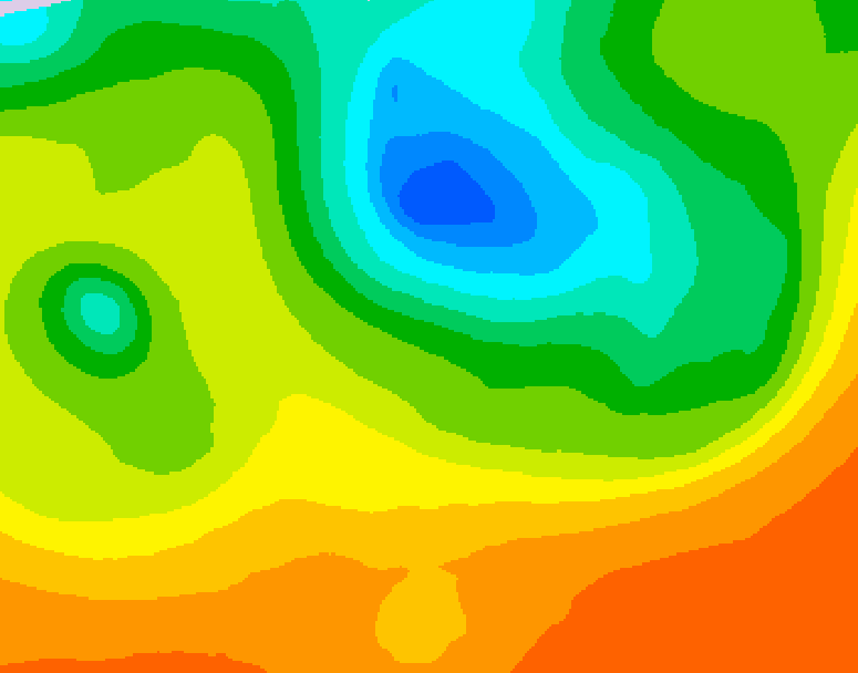GDPS 500 millibar geopotential height 084 hour forecast chart for Canada based on 2025/06/10 0000Z data