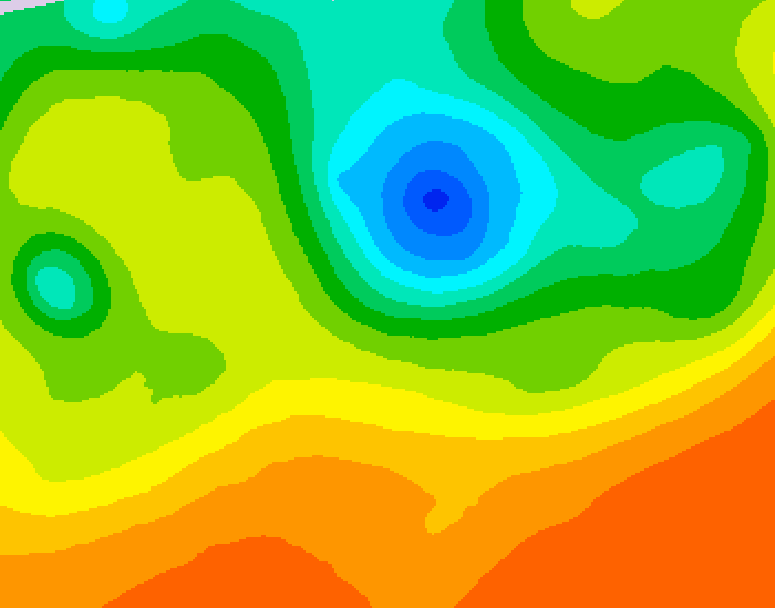 GDPS 500 millibar geopotential height 108 hour forecast chart for Canada based on 2025/06/10 0000Z data