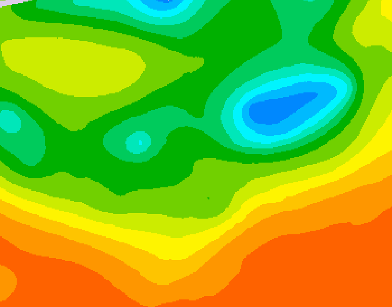 GDPS 500 millibar geopotential height 210 hour forecast chart for Canada based on 2025/06/10 0000Z data
