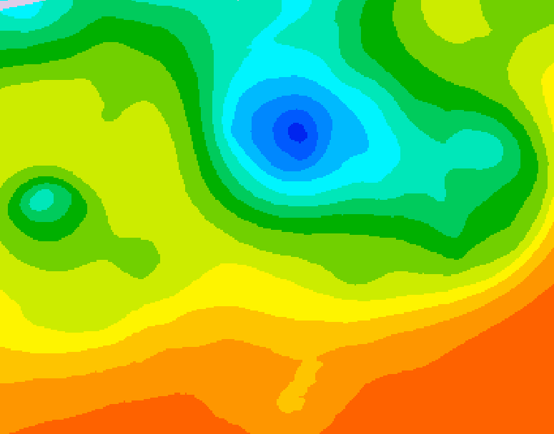 GDPS 500 millibar geopotential height 084 hour forecast chart for Canada based on 2025/06/10 1200Z data