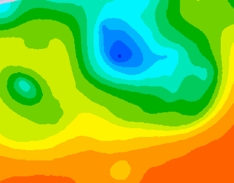 GDPS 500 millibar geopotential height 060 hour forecast chart for Canada based on 2025/06/11 0000Z data