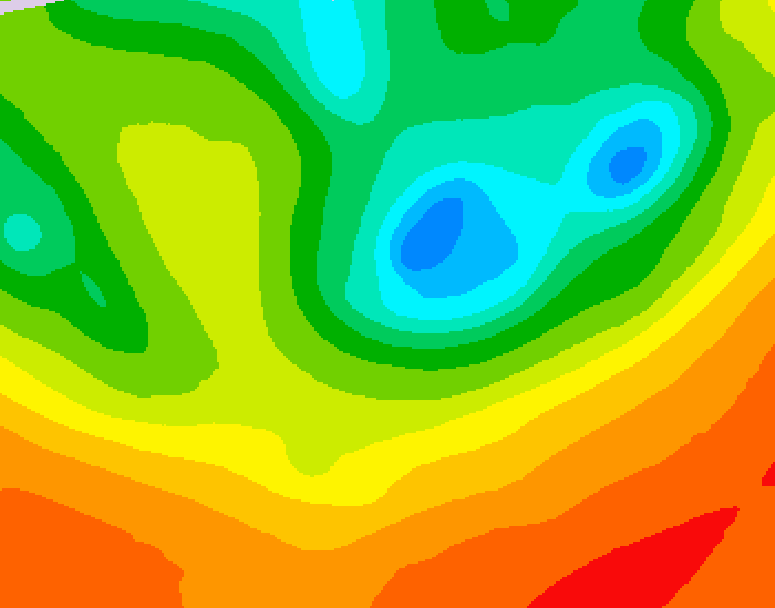 GDPS 500 millibar geopotential height 186 hour forecast chart for Canada based on 2025/06/11 0000Z data