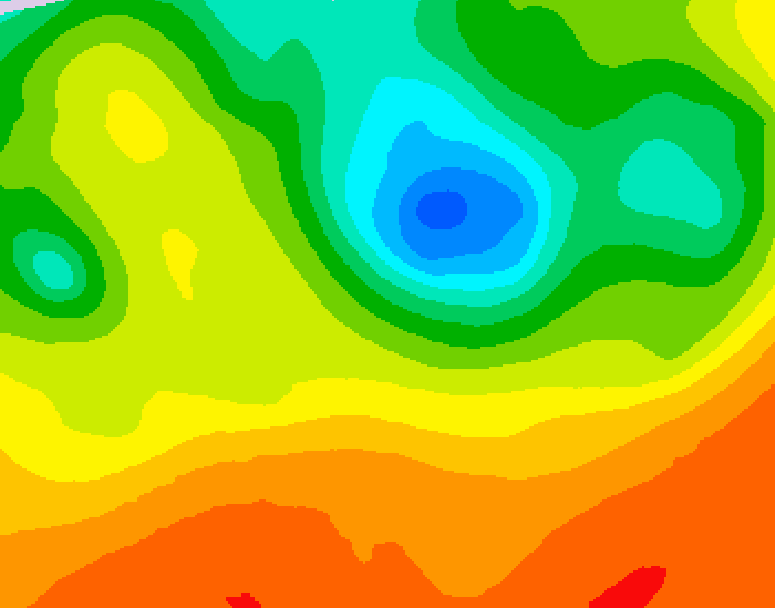 GDPS 500 millibar geopotential height 084 hour forecast chart for Canada based on 2025/06/11 1200Z data