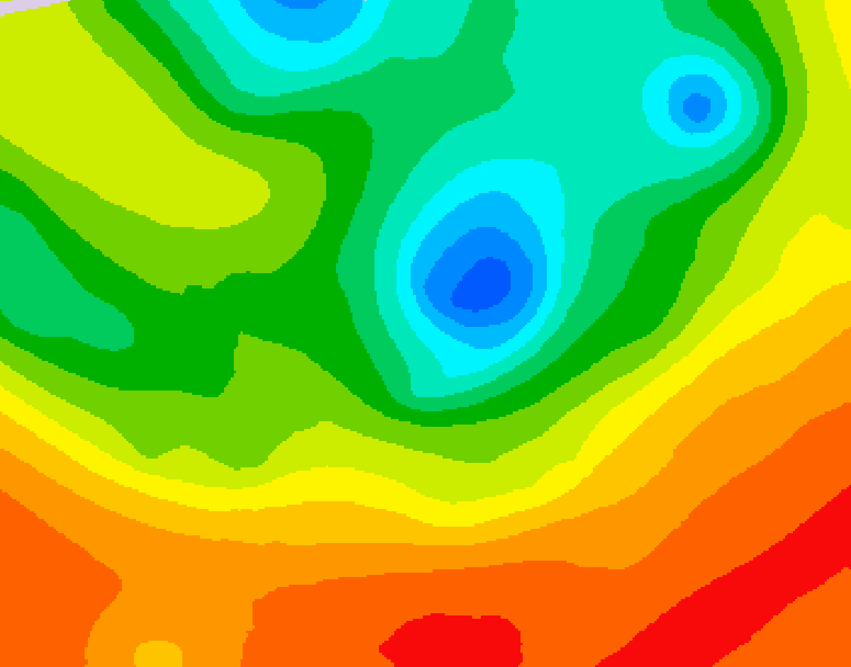 GDPS 500 millibar geopotential height 174 hour forecast chart for Canada based on 2025/06/11 1200Z data