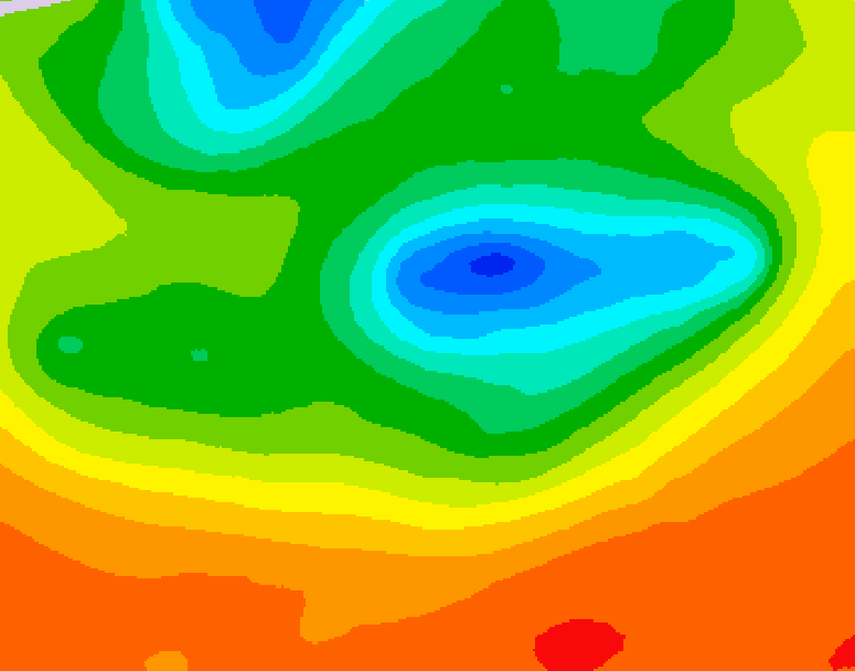 GDPS 500 millibar geopotential height 222 hour forecast chart for Canada based on 2025/06/11 1200Z data