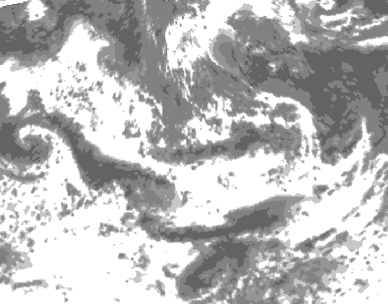 GDPS total cloud 072 hour forecast chart for Canada based on 2025/06/11 0000Z data