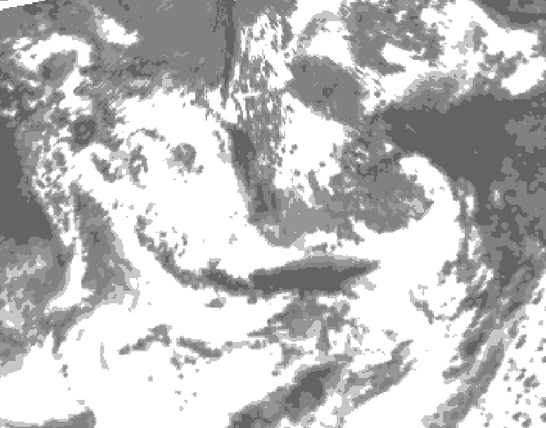 GDPS total cloud 234 hour forecast chart for Canada based on 2025/06/11 0000Z data