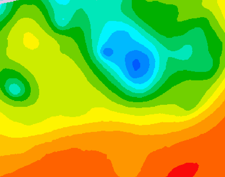 GDPS 500 millibar geopotential height 072 hour forecast chart for Canada based on 2025/06/12 0000Z data