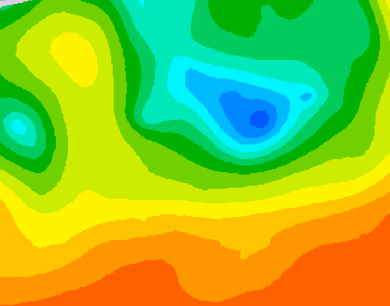 GDPS 500 millibar geopotential height 108 hour forecast chart for Canada based on 2025/06/12 0000Z data