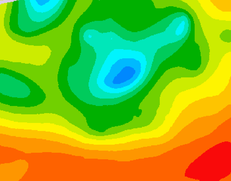 GDPS 500 millibar geopotential height 186 hour forecast chart for Canada based on 2025/06/12 0000Z data