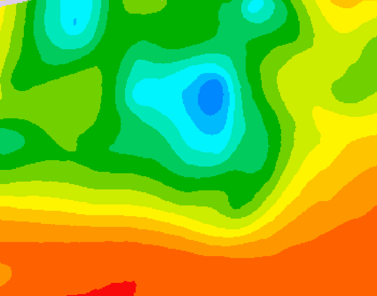 GDPS 500 millibar geopotential height 210 hour forecast chart for Canada based on 2025/06/12 0000Z data
