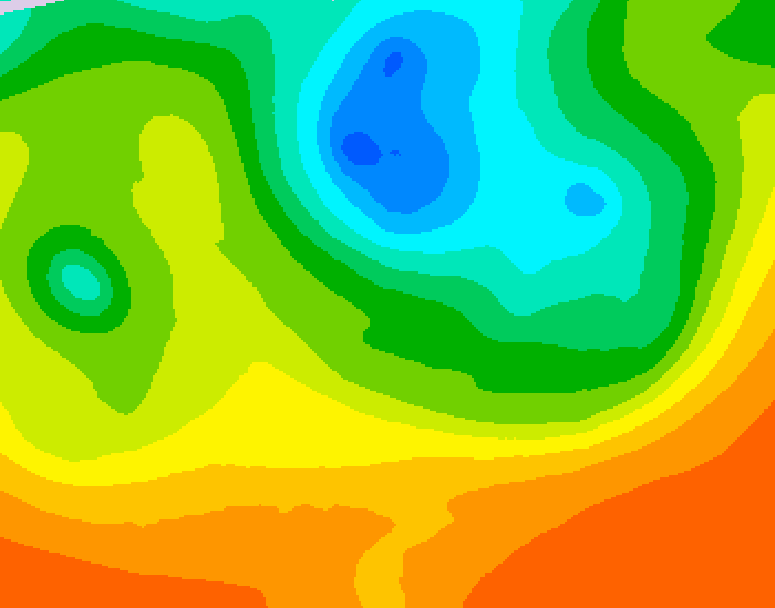 GDPS 500 millibar geopotential height 012 hour forecast chart for Canada based on 2025/06/12 1200Z data