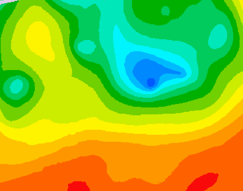 GDPS 500 millibar geopotential height 084 hour forecast chart for Canada based on 2025/06/12 1200Z data