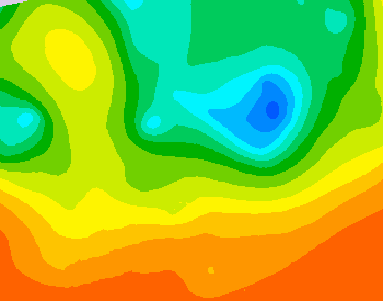GDPS 500 millibar geopotential height 108 hour forecast chart for Canada based on 2025/06/12 1200Z data