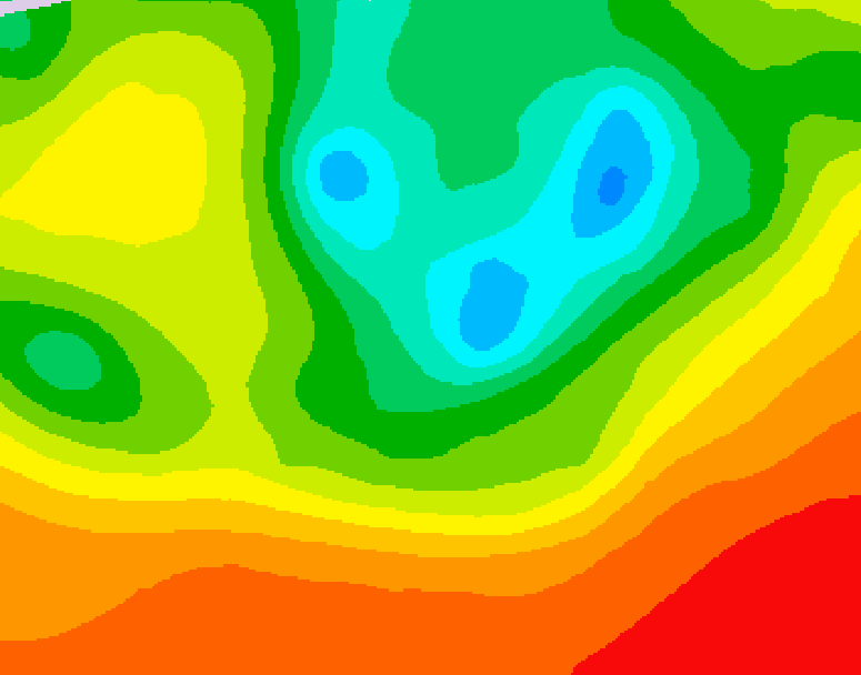GDPS 500 millibar geopotential height 174 hour forecast chart for Canada based on 2025/06/12 1200Z data