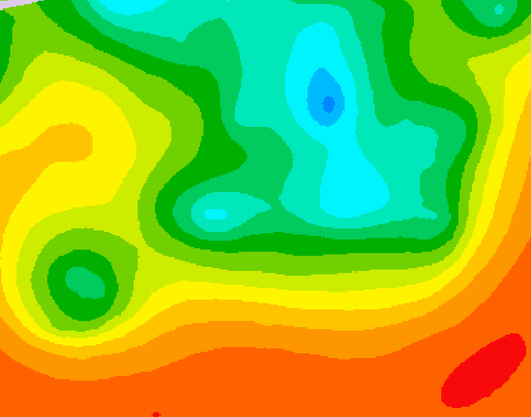 GDPS 500 millibar geopotential height 222 hour forecast chart for Canada based on 2025/06/12 1200Z data