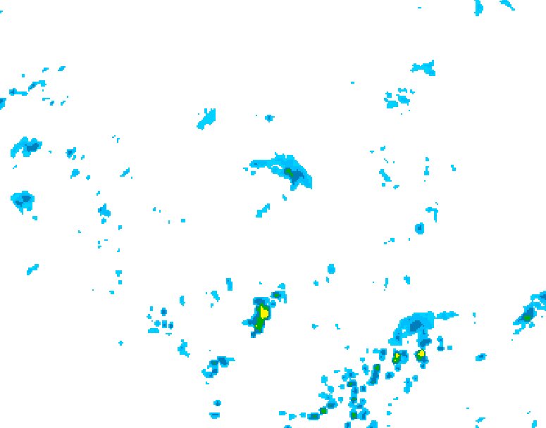 GDPS precipitation 120 hour forecast chart for Canada based on 2025/06/12 0000Z data