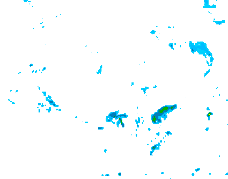 GDPS precipitation 174 hour forecast chart for Canada based on 2025/06/12 1200Z data