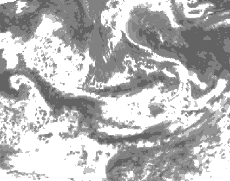 GDPS total cloud 048 hour forecast chart for Canada based on 2025/06/12 0000Z data
