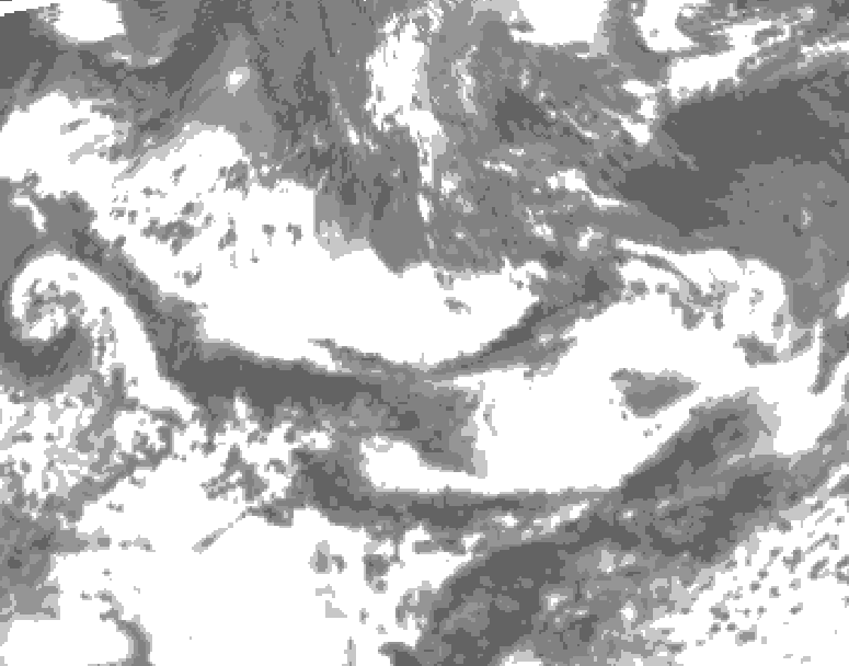 GDPS total cloud 060 hour forecast chart for Canada based on 2025/06/12 0000Z data