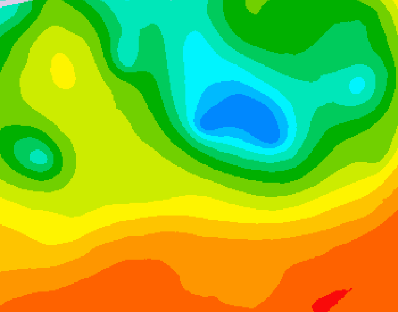 GDPS 500 millibar geopotential height 060 hour forecast chart for Canada based on 2025/06/13 0000Z data