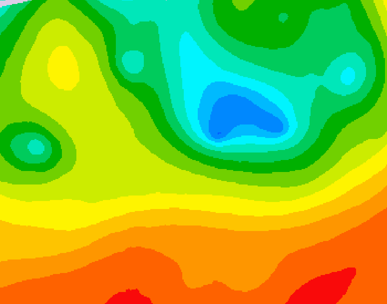 GDPS 500 millibar geopotential height 066 hour forecast chart for Canada based on 2025/06/13 0000Z data